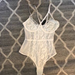 NWT White Lace Bodysuit